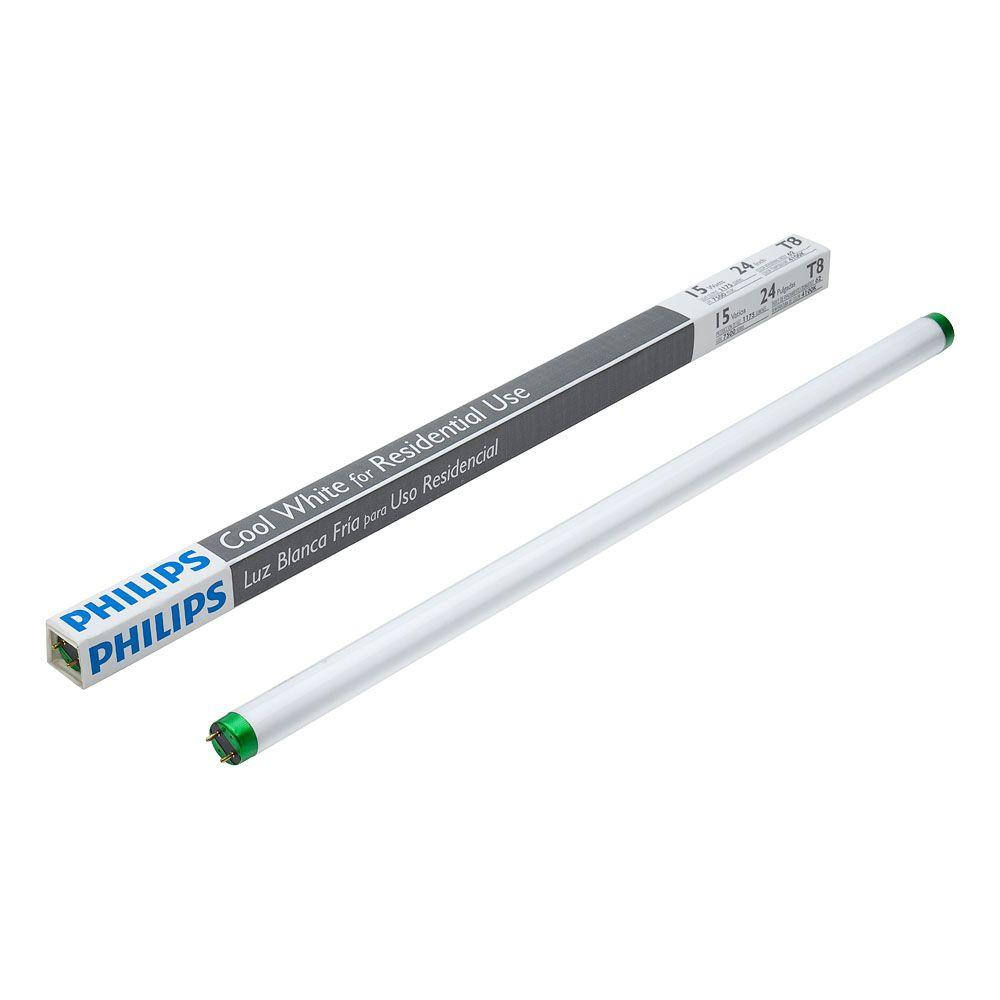 Philips 15 Watt 2 Ft Linear T8 Fluorescent Light Bulb Cool White in measurements 1000 X 1000