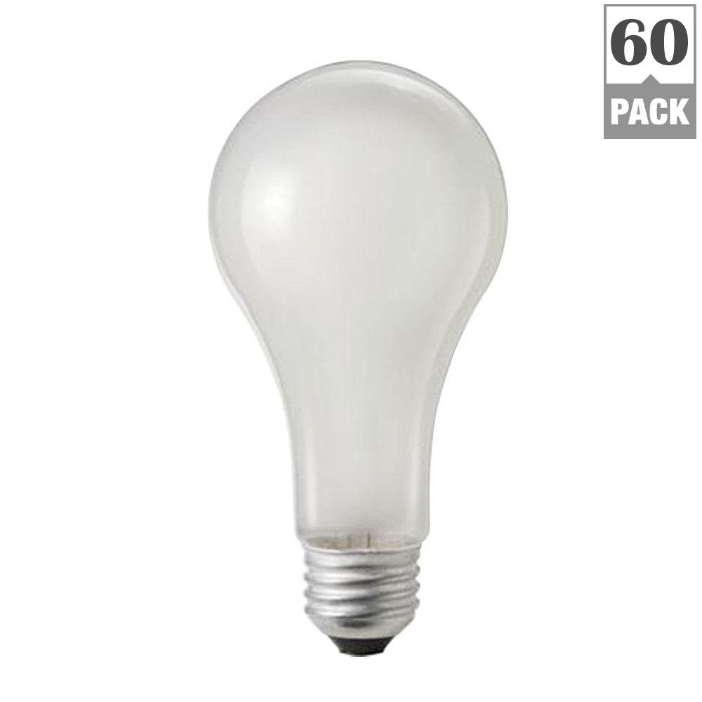 Philips 150 Watt A21 Incandescent 120 130 Volt Rough Service Frosted in measurements 1000 X 1000