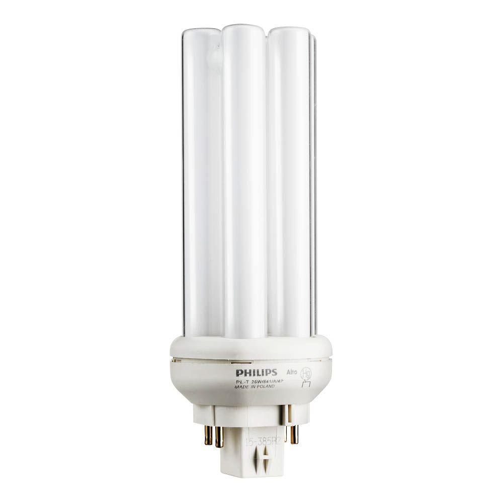 Philips 26 Watt Gx24q 3 Pl T Cfl Quad Amalgam Tube 4 Pin Light Bulb intended for measurements 1000 X 1000