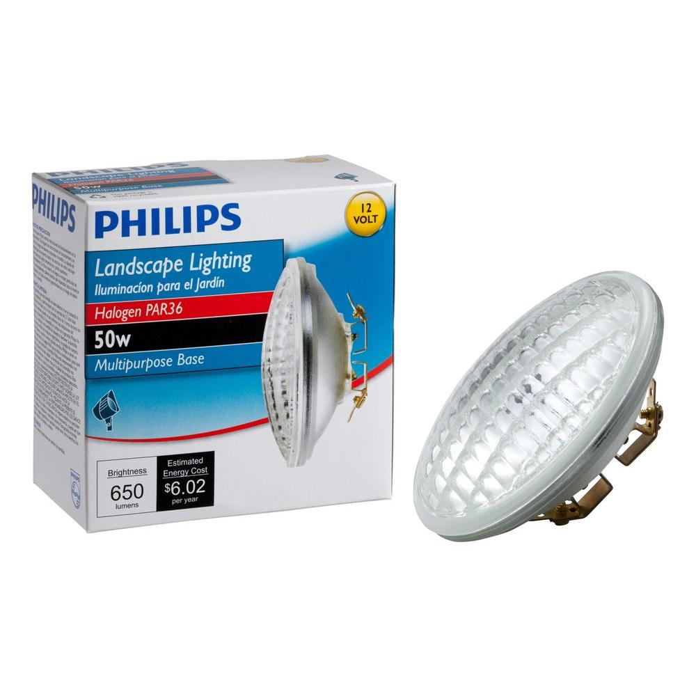 Philips 50 Watt Par36 Halogen 12 Volt Landscape Multi Purpose Base for dimensions 1000 X 1000