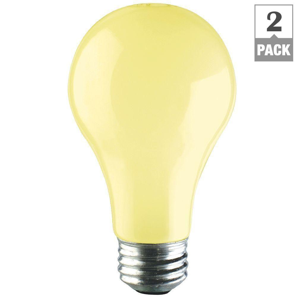 Philips 60 Watt A19 Incandescent Plc Long Life Bug Light Bulb 2 pertaining to dimensions 1000 X 1000