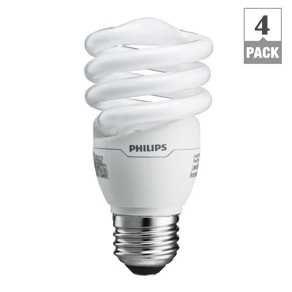 Philips 60 Watt Equivalent Spiral A Line Cfl Light Bulb Soft White with regard to sizing 1000 X 1000