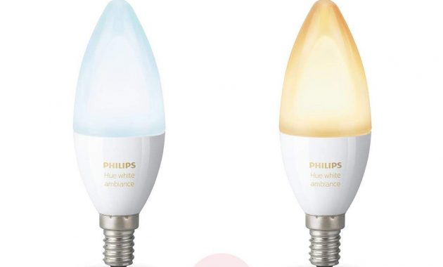 Philips Hue Candle Bulb White Ambiance 2 X E14 Lightsie with measurements 1200 X 1200