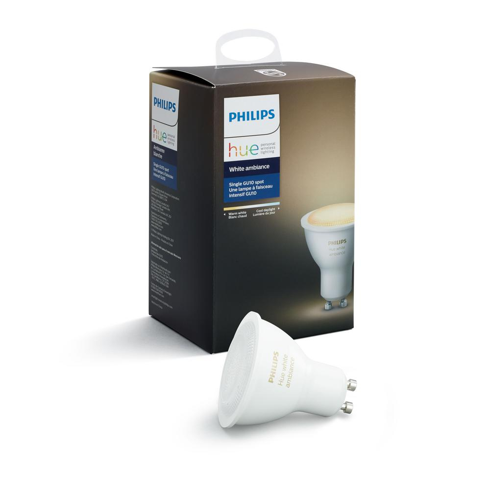 Philips Hue White Ambiance Gu10 Led 60w Equivalent Dimmable Smart inside proportions 1000 X 1000