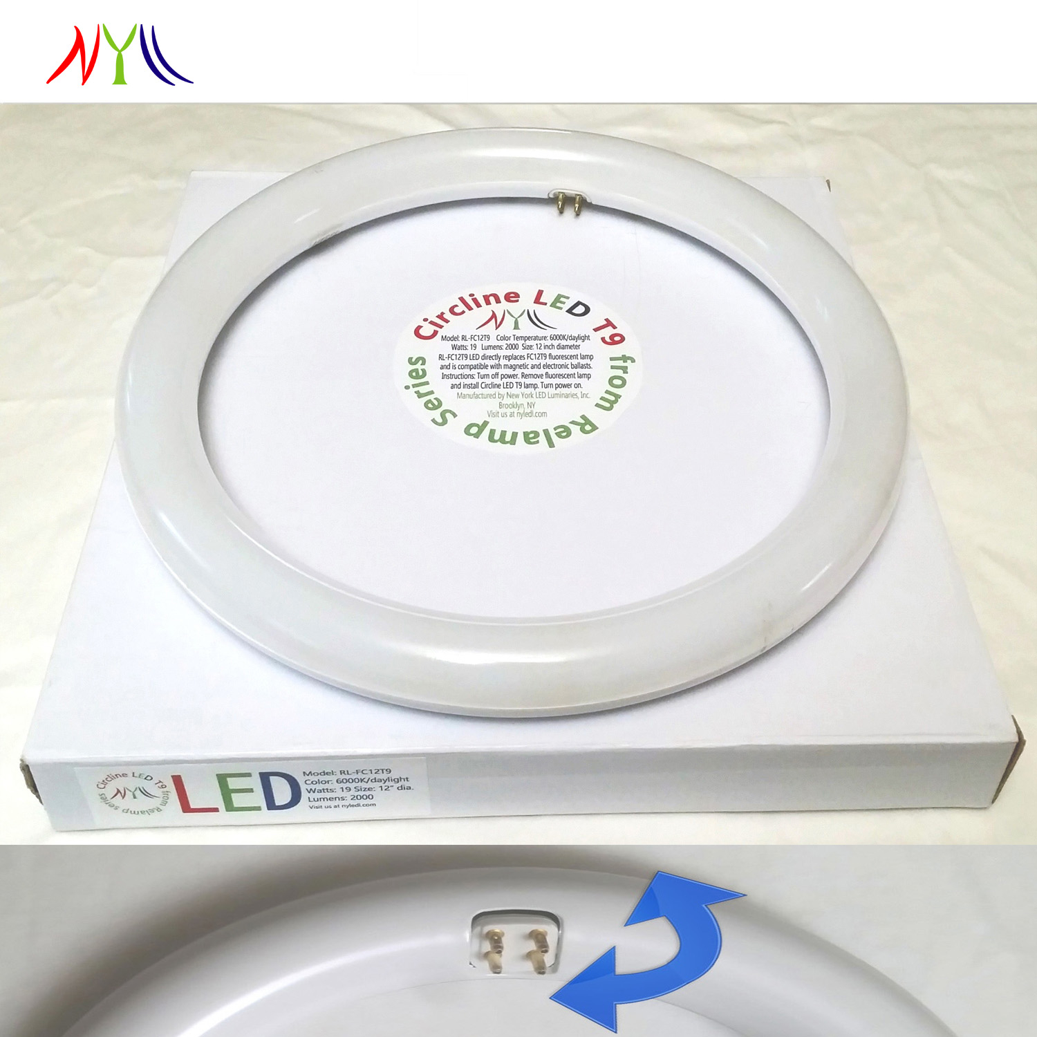 Plug Play 12 Inch Cool White 4200k Circline T9 Led throughout measurements 1500 X 1500