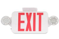 Progress Lighting Thermoplastic Led Emergencyexit Sign With Red intended for proportions 1000 X 1000