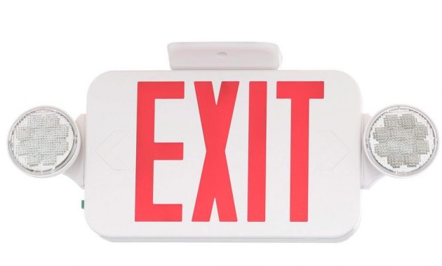 Progress Lighting Thermoplastic Led Emergencyexit Sign With Red intended for proportions 1000 X 1000