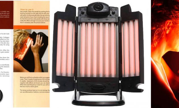 Red Light Therapy Lamp 12 Tubes Facial Collagen Light Therapy Lamp intended for size 1500 X 550