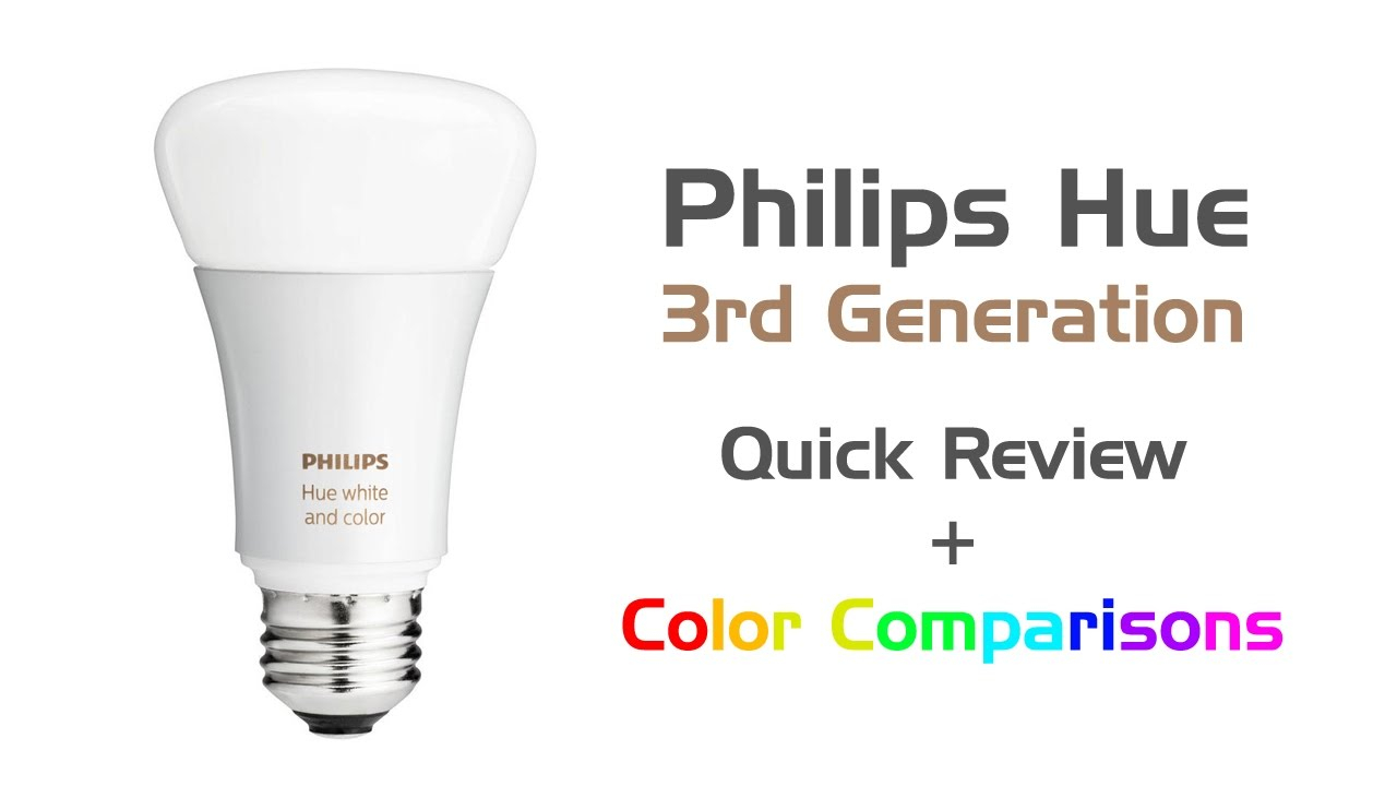 Review Philips Hue White Color Led Bulb 3rd Generation 2016 for measurements 1280 X 720