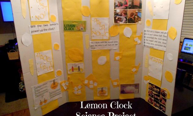 Running Away Ill Help You Pack Science Fair Time Lemon Clock with regard to sizing 1600 X 1200