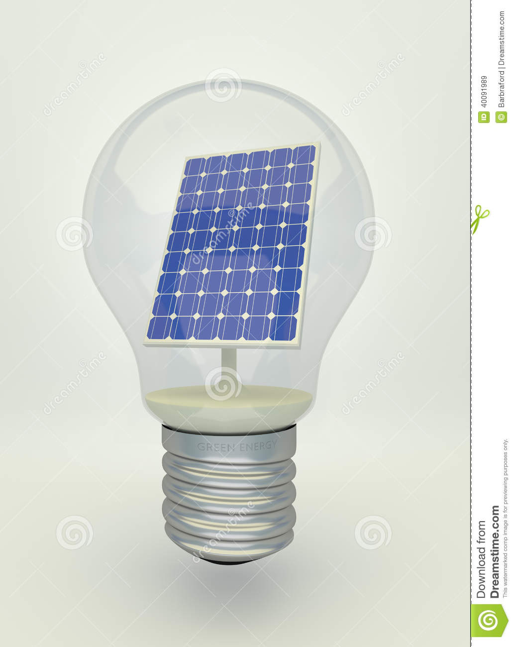 Solar Panel In Light Bulb Stock Image Image Of Electrical 40091989 throughout size 1035 X 1300