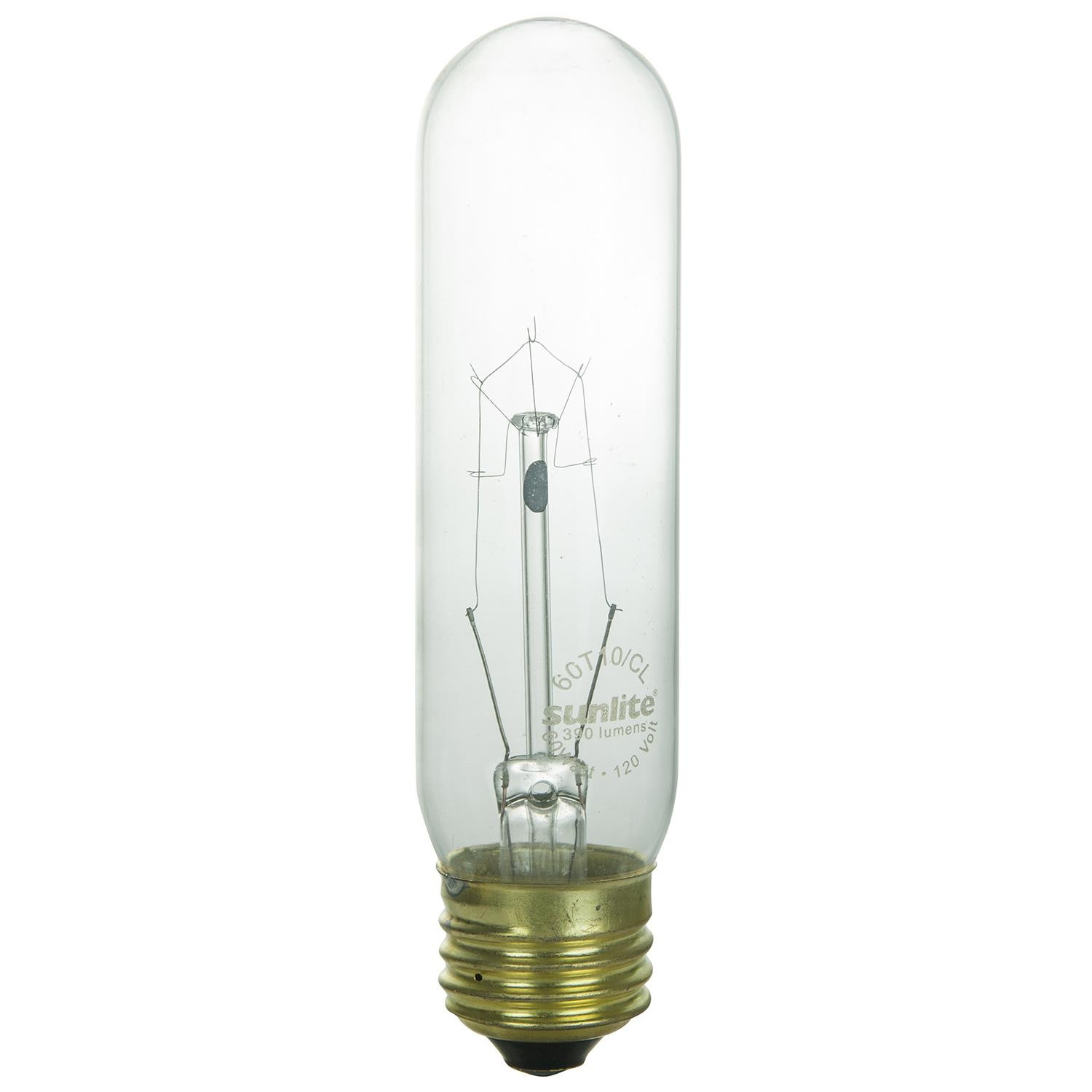 Sunlite Incandescent 60 Watt T10 Tubular 390 Lumens Medium Base with dimensions 1500 X 1500