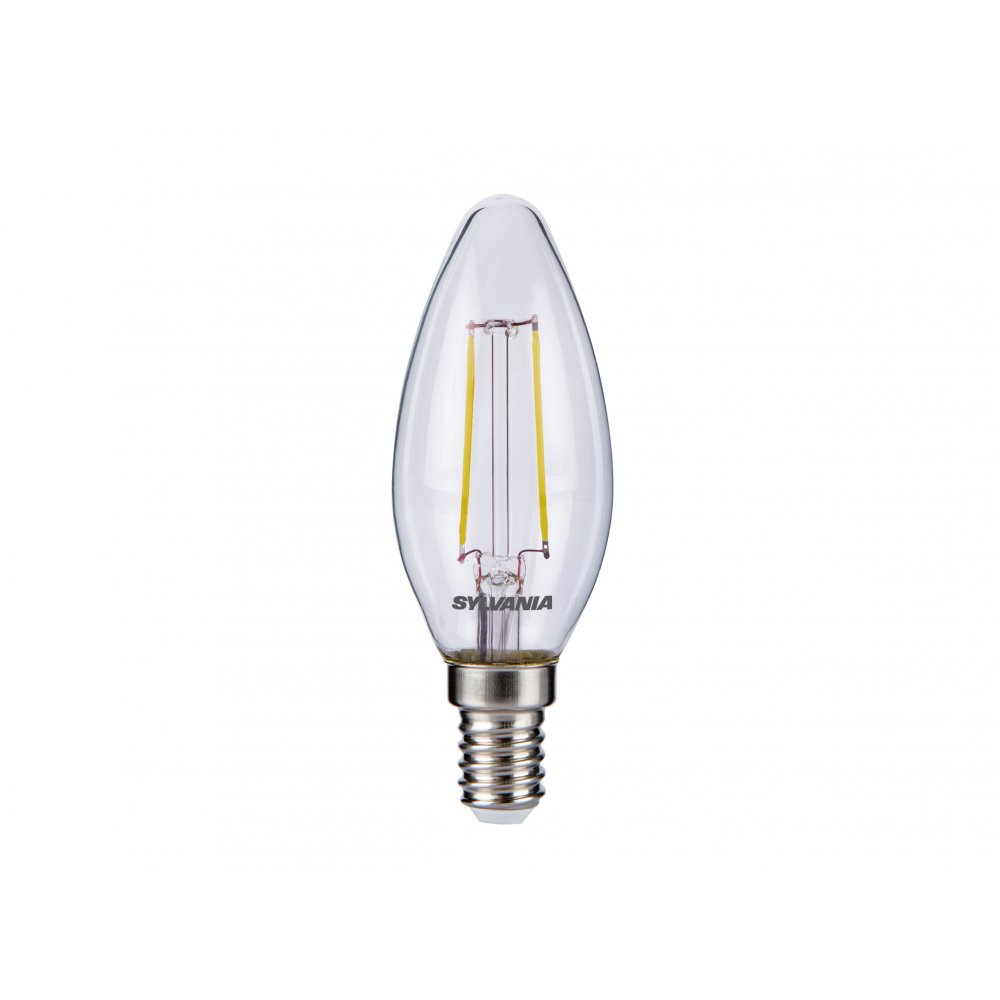 Sylvania 25 Watt E14 2700k Non Dimmable White Clear Retro Candle pertaining to dimensions 1000 X 1000