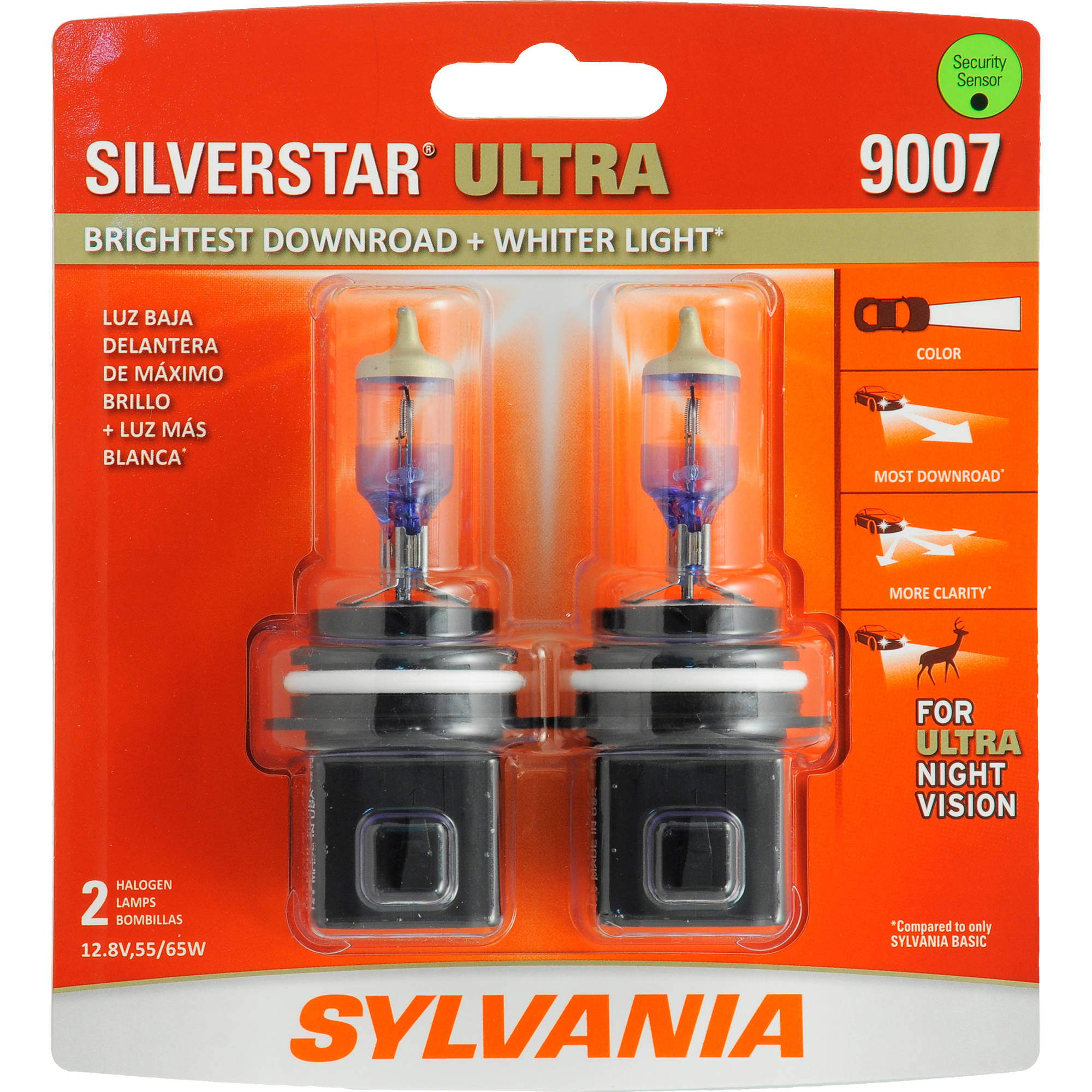 Sylvania 9007 Silverstar Ultra Headlight Twin Pack Walmart within dimensions 2000 X 2000