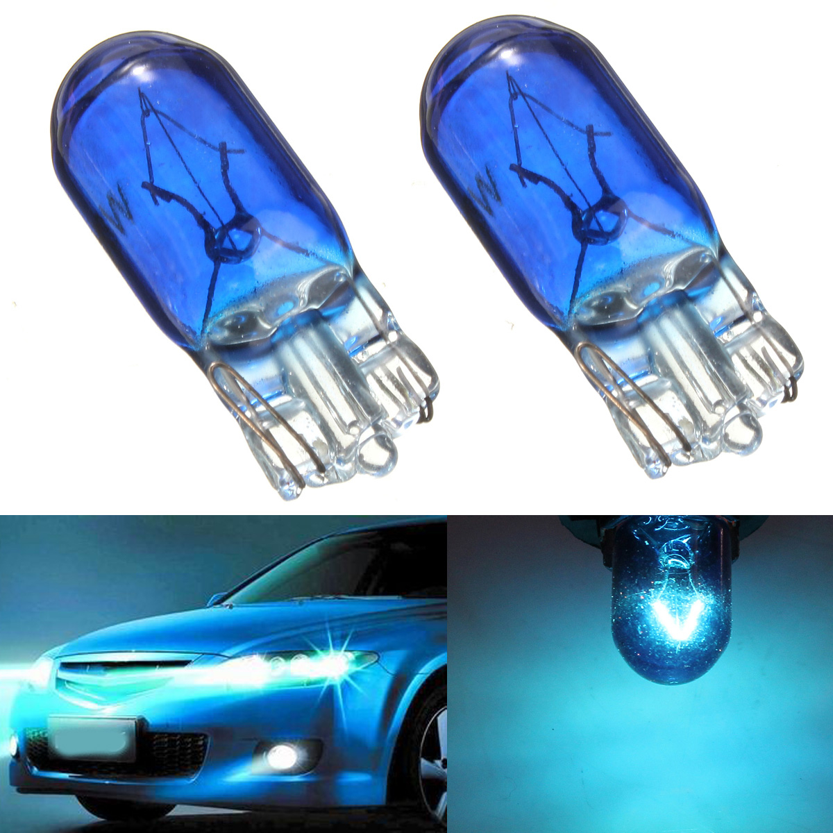 T10 W5w 168 5w 12v Blue Light Headlamp Globe Front Parking Headlight inside sizing 1200 X 1200