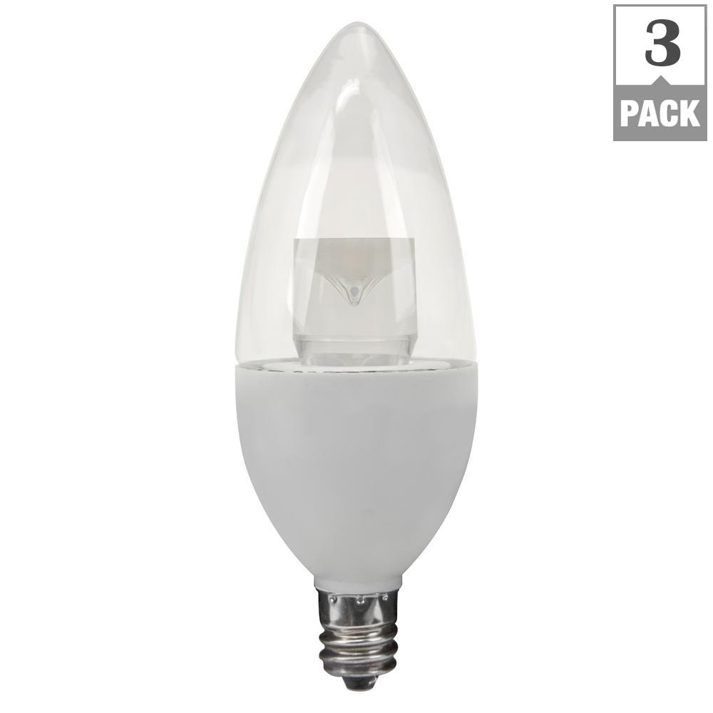 Tcp 40w Equivalent Soft White B10 Candelabra Dimmable Led Light Bulb intended for dimensions 1000 X 1000