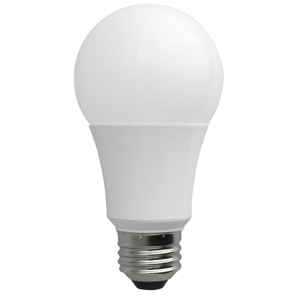 Tcp 60w Equivalent Soft White A19 Non Dimmable Led Light Bulb intended for measurements 1000 X 1000