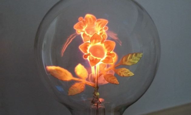 The Filament Of This Antique Light Bulb Is Shaped Like Flowers throughout measurements 1000 X 929