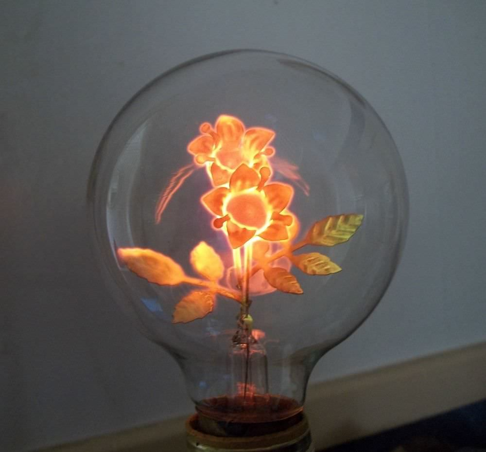 The Filament Of This Antique Light Bulb Is Shaped Like Flowers throughout measurements 1000 X 929