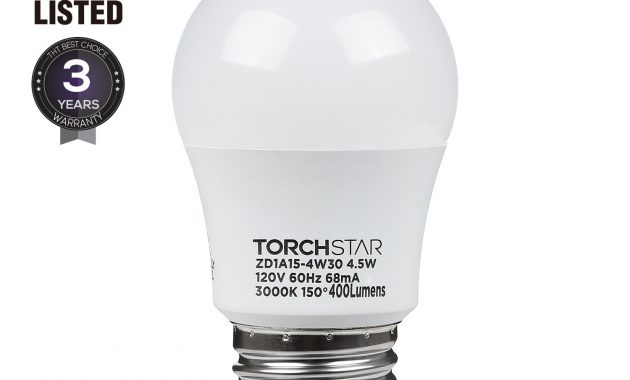 Torchstar 45w A15 Led Light Bulb 40w Equivalent Light Bulb Ul with regard to measurements 1500 X 1500