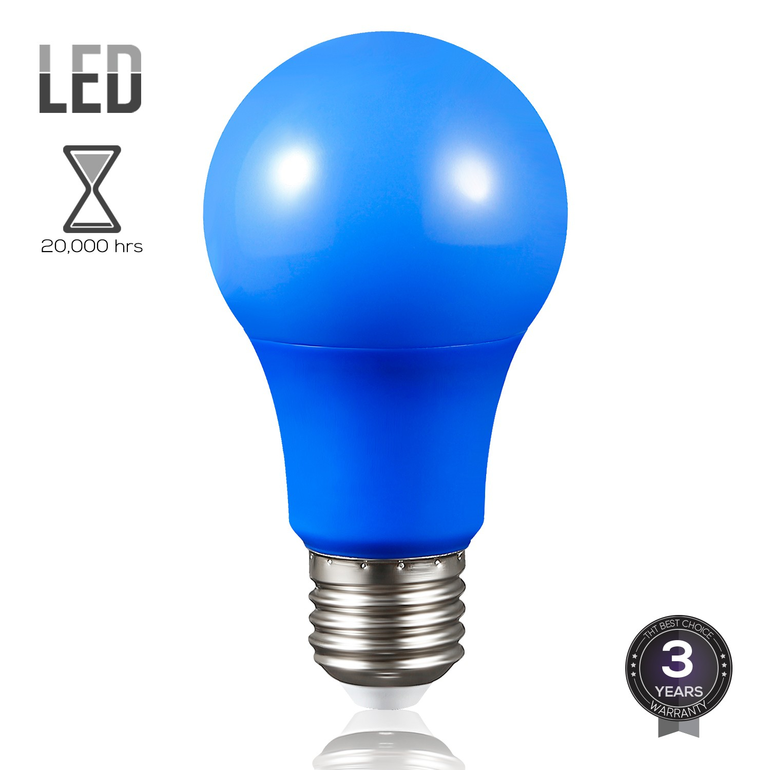 Torchstar Blue Led A19 Colored Light Bulb E26 Medium Base Dwelling intended for dimensions 1500 X 1500