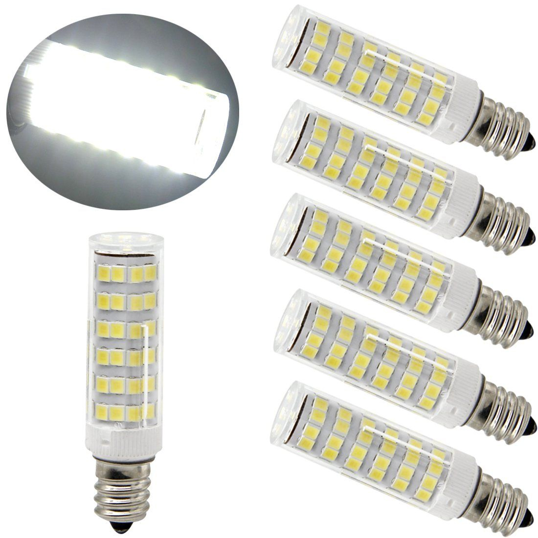 Ulight 6w E11 Led Light Bulb 60w 120v130v Halogen Bulbs Equivalent inside measurements 1100 X 1100