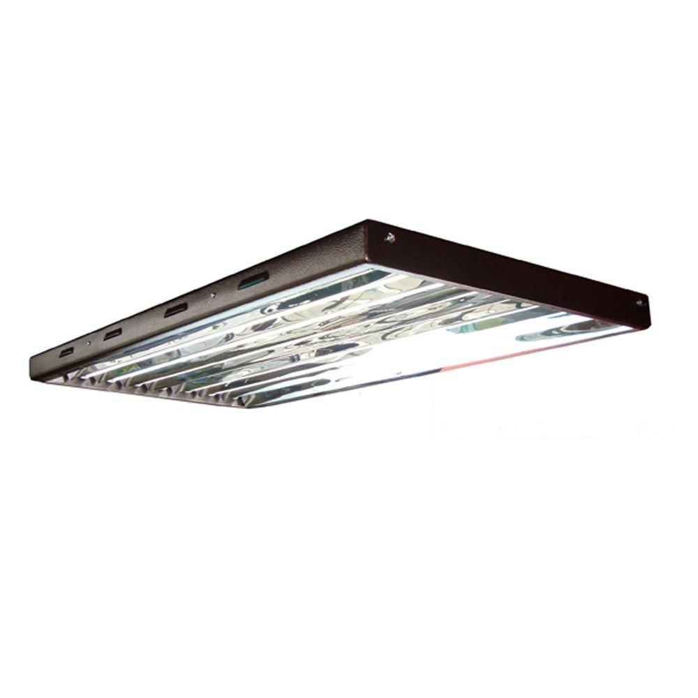 Viavolt 4 Ft 8 Bulb T5 High Output Fluorescent Grow Light Fixture in proportions 1000 X 1000