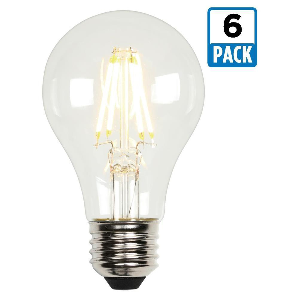 Westinghouse 60w Equivalent Soft White A19 Dimmable Filament Led with measurements 1000 X 1000