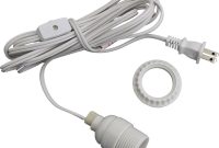 White Lantern Power Cord Light Socket Set Standard Base intended for dimensions 1000 X 1000