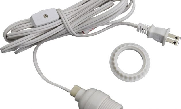 White Lantern Power Cord Light Socket Set Standard Base intended for dimensions 1000 X 1000