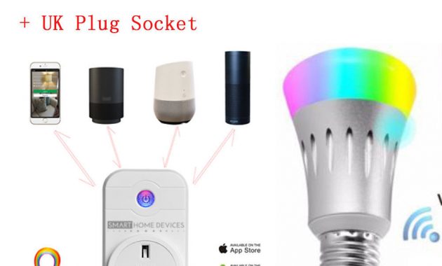 Wifi Smart App Remote Control Light Bulb B22e27 Plug Socket For intended for measurements 1000 X 1000