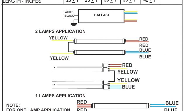 Wiring A 4 Bulb T8 Ballast With 2 Lamp Diagram For To Wiring Diagram inside dimensions 1175 X 1067