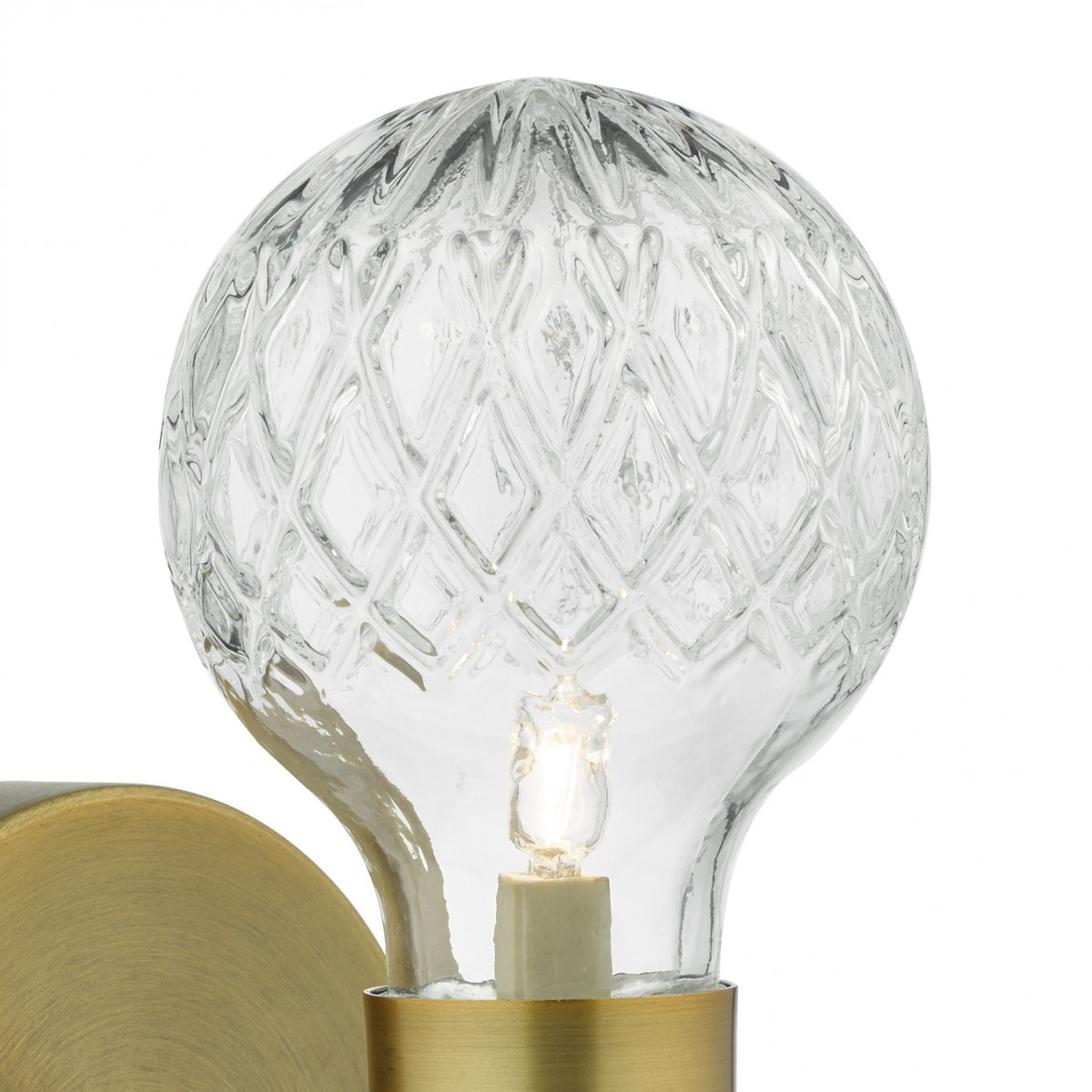 Wrexham Wall Light Aged Brass Cut Crystal Style Glass with measurements 1200 X 1200