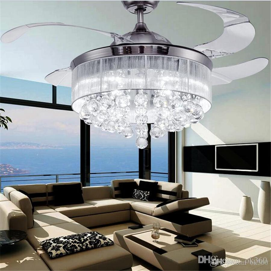 2019 Led Ceiling Fans Light Ac 110v 220v Invisible Blades Ceiling inside proportions 900 X 900