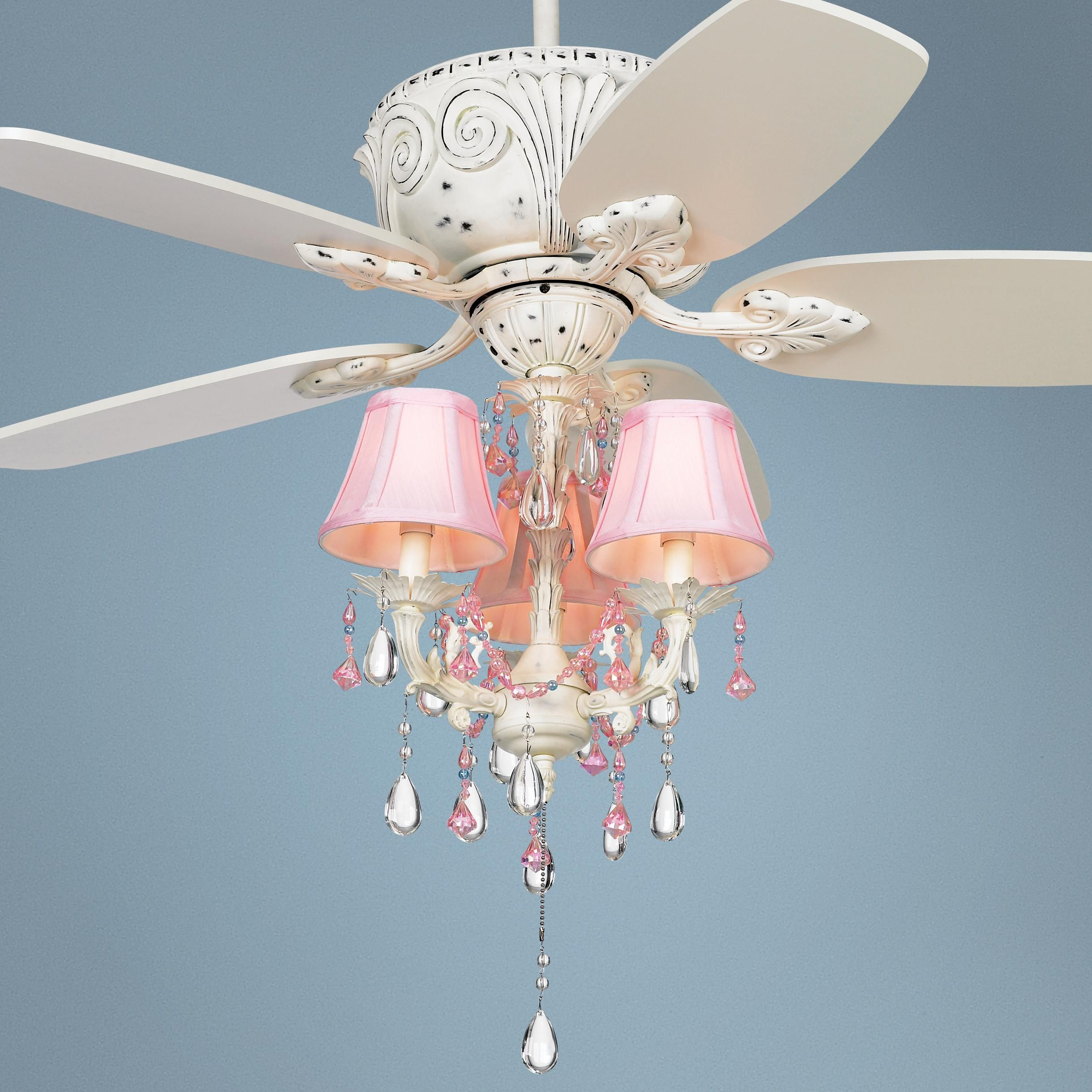 43 Casa Deville Pretty In Pink Pull Chain Ceiling Fan I Love This within proportions 2440 X 2440