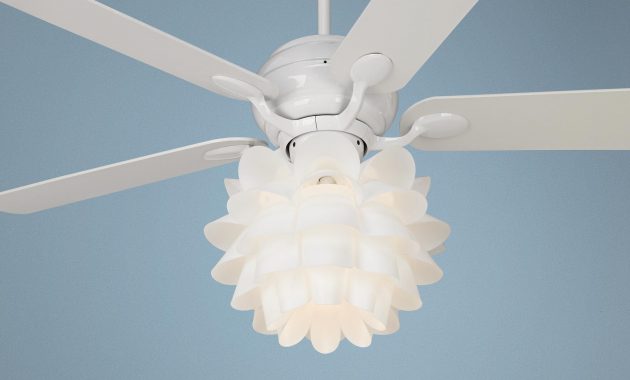 52 Casa Optima Flower Light Kit White Ceiling Fan Lampsplus in sizing 2000 X 2000