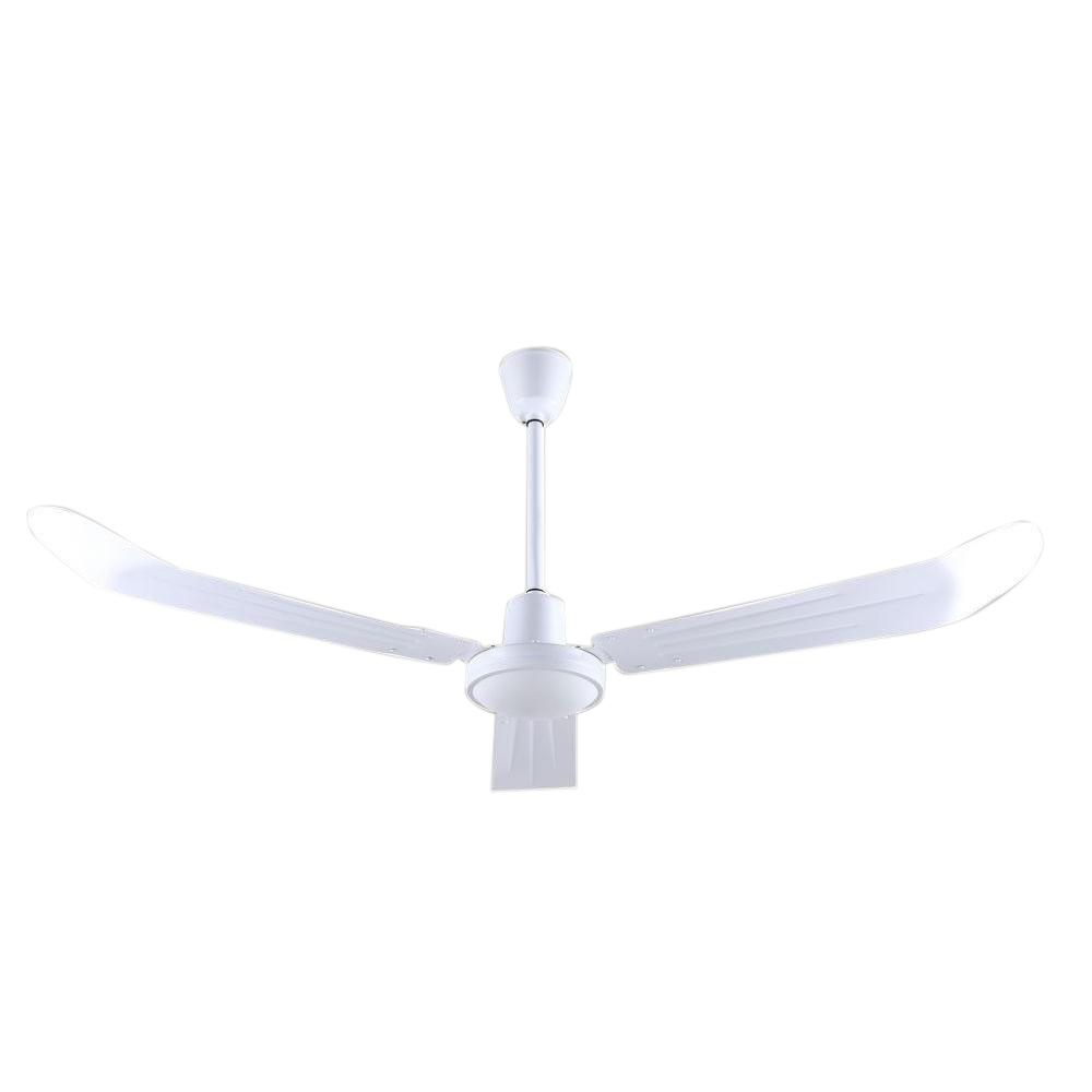 56 In White Industrial Ceiling Fan With 3 Blades Cp56wh The Home throughout dimensions 1000 X 1000