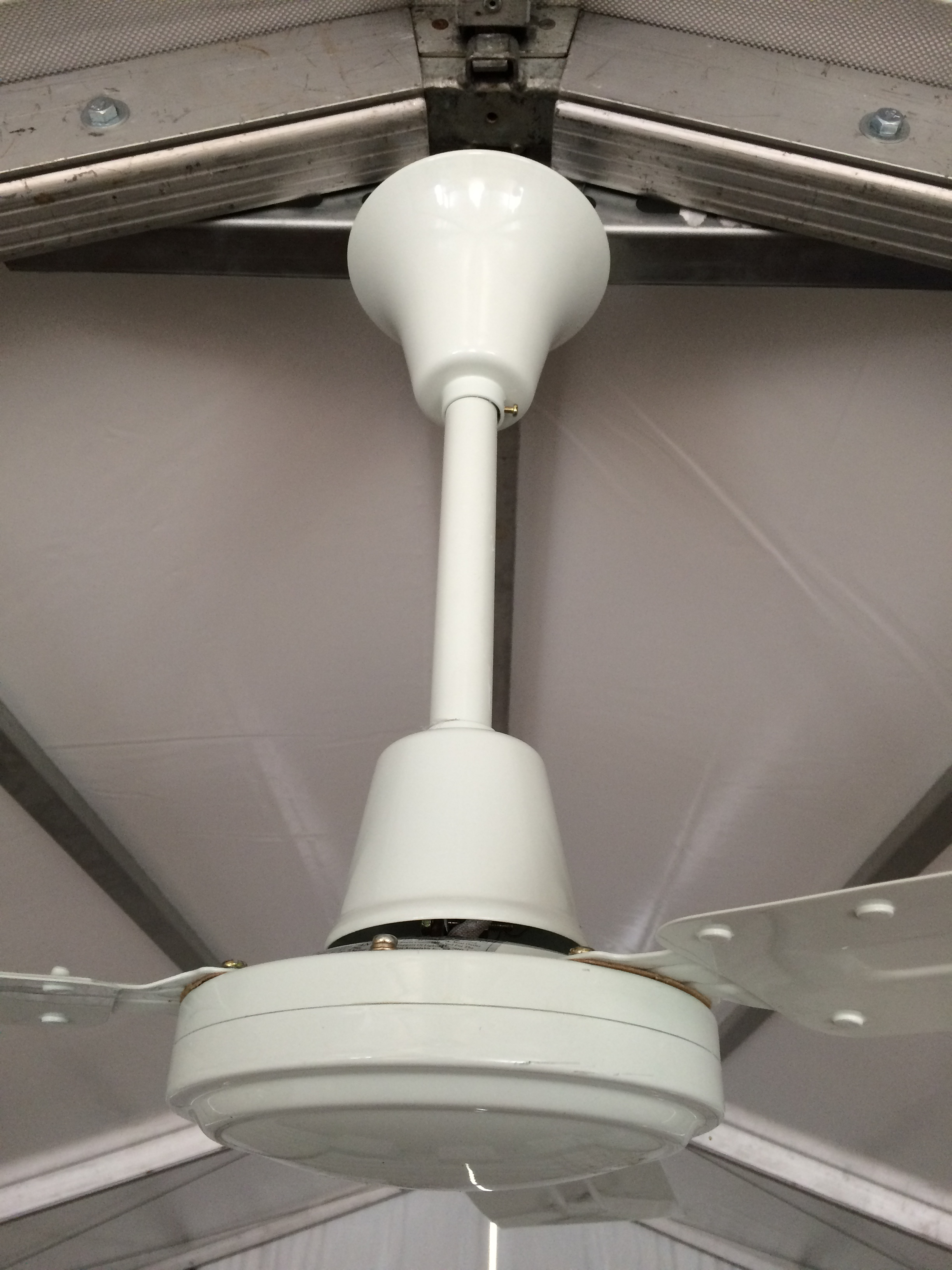 Ceiling Fan Under Tentevent Structure Rental with measurements 2448 X 3264