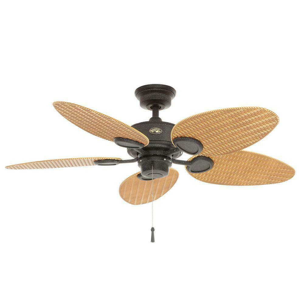 Ceiling Fan Wicker Pattern Abs Blades Quiet Motor Indooroutdoor inside sizing 1000 X 1000