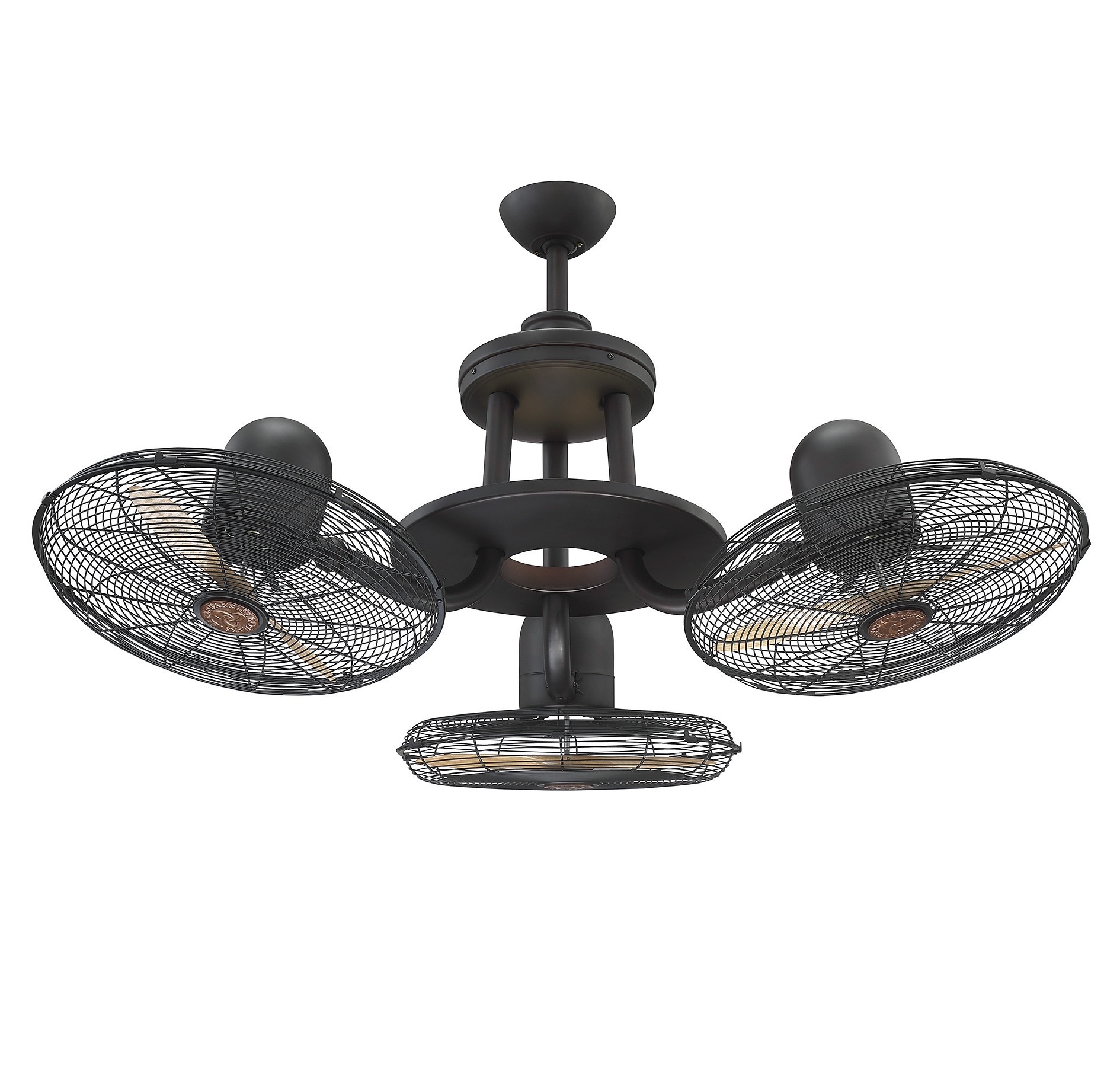 Circulaire Discus 3 Head Ceiling Fan In English Bronze within size 1890 X 1805