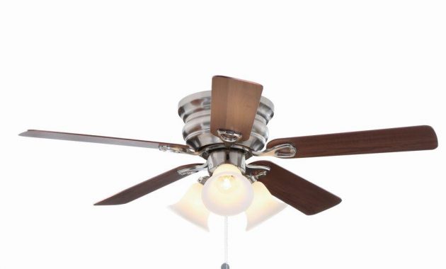 Clarkston 44 In Indoor Brushed Nickel Ceiling Fan With Light Kit for dimensions 1000 X 1000