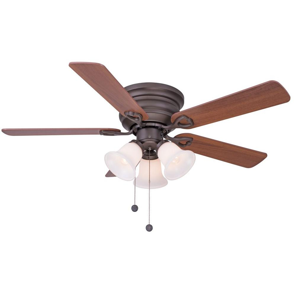 Clarkston 44 In Indoor Oil Rubbed Bronze Ceiling Fan With Light Kit in dimensions 1000 X 1000