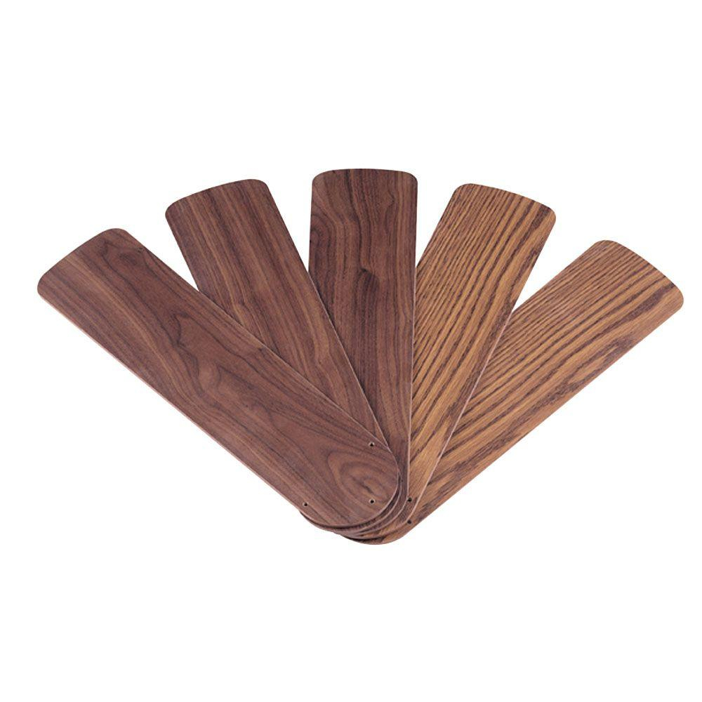 Commercial Electric 52 In Oak And Walnut Fan Blades 5 Pack 82635 pertaining to measurements 1000 X 1000