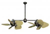 Dans Fan City Miami Twin Star Ii Double Ceiling Fan Abs Wickerleaf intended for proportions 1600 X 1040