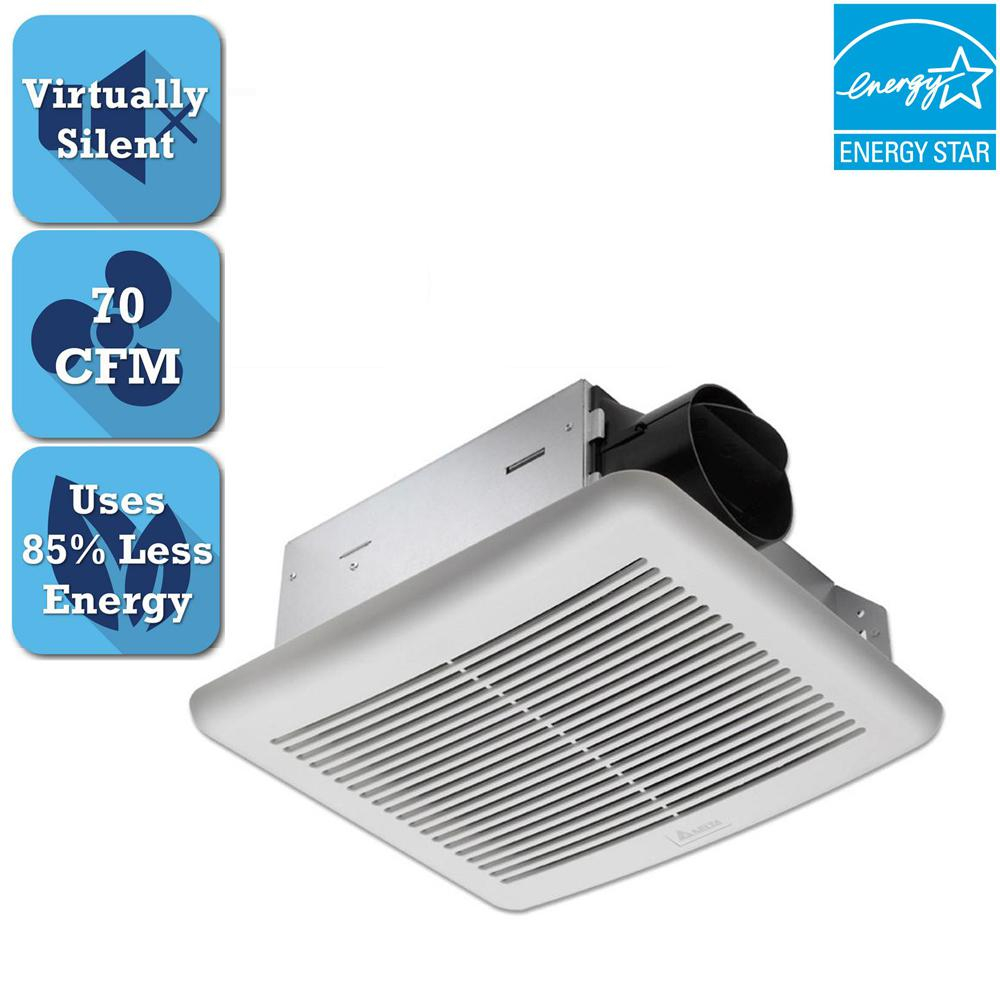 Delta Breez Slim Series 70 Cfm Wall Or Ceiling Bathroom Exhaust Fan pertaining to proportions 1000 X 1000