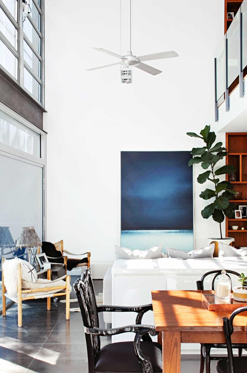 Double Height Ceiling High Ceiling Fan Modern Dining Room Mar15 inside proportions 800 X 1204