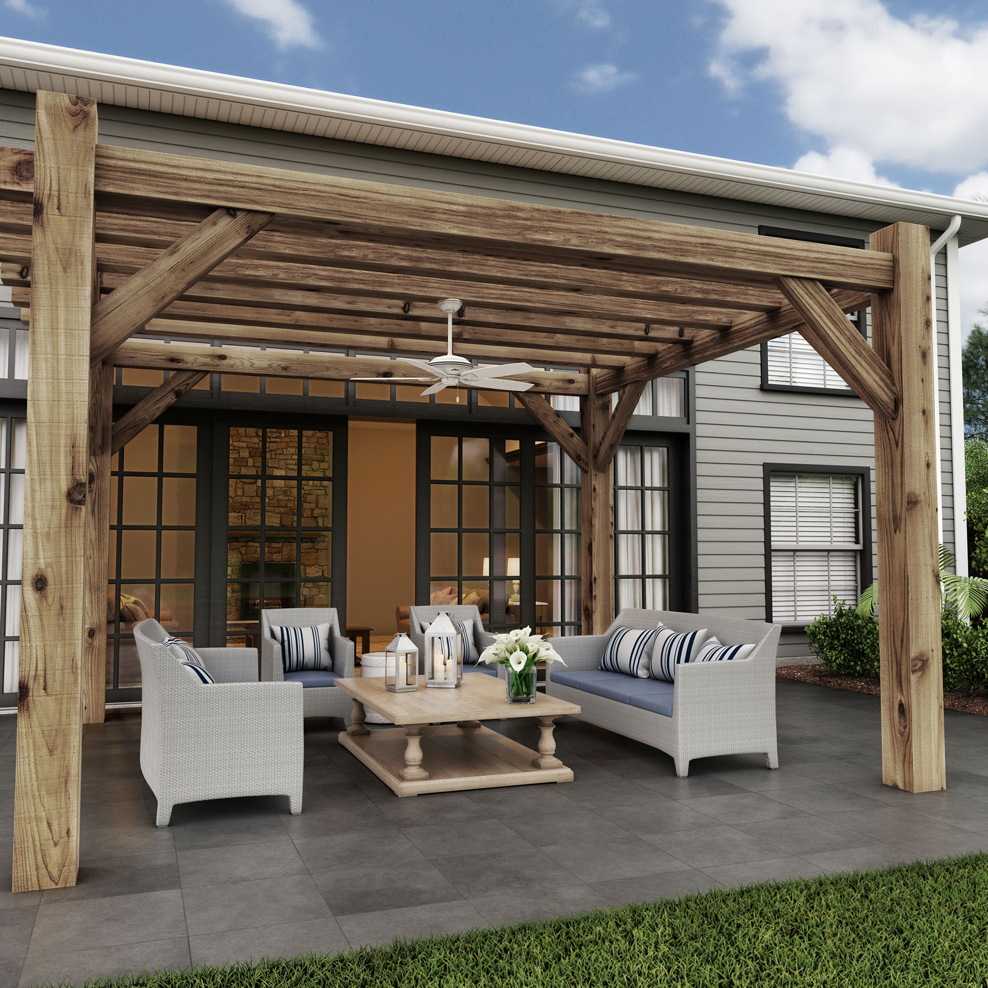 Enhancing Outdoor Spaces Four Reasons To Add A Fan To Your Pergola for sizing 2000 X 2000