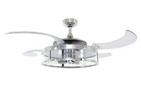 Fanaway Classic 48 In Indoor Chrome And Clear Ac Ceiling Fan With in proportions 1000 X 1000