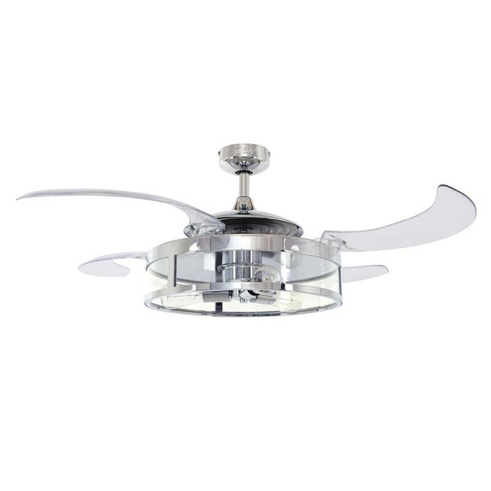 Fanaway Classic 48 In Indoor Chrome And Clear Ac Ceiling Fan With in proportions 1000 X 1000