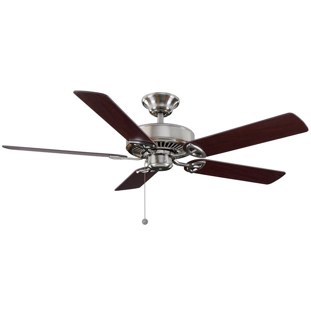 Farmington 52 In Indoor Brushed Nickel Ceiling Fan 32769 The Home regarding proportions 1000 X 1000